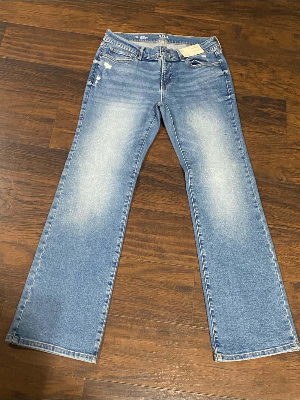 Ana Light Wash Women’s Bootcut Jeans - Blue- Low Rise- fitted hip and thigh